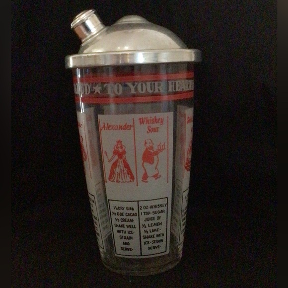 EUC Vintage Cocktail with original lid - Picture 2 of 8